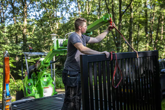 Van Klompenburg hekwerken plaatsing op locatie
