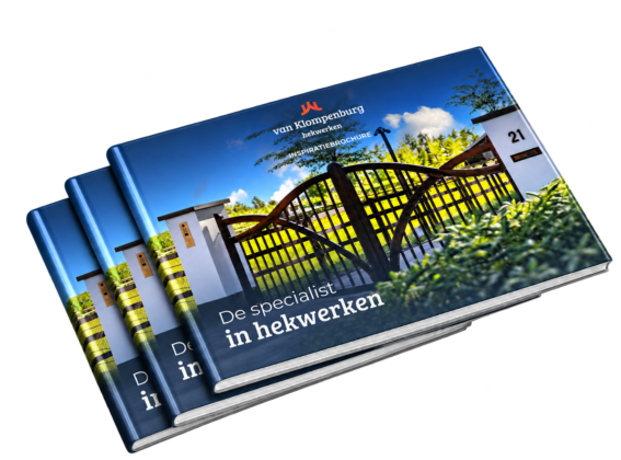 Magazine Van Klompenburg Hekwerken 2026 nieuw naast formulier