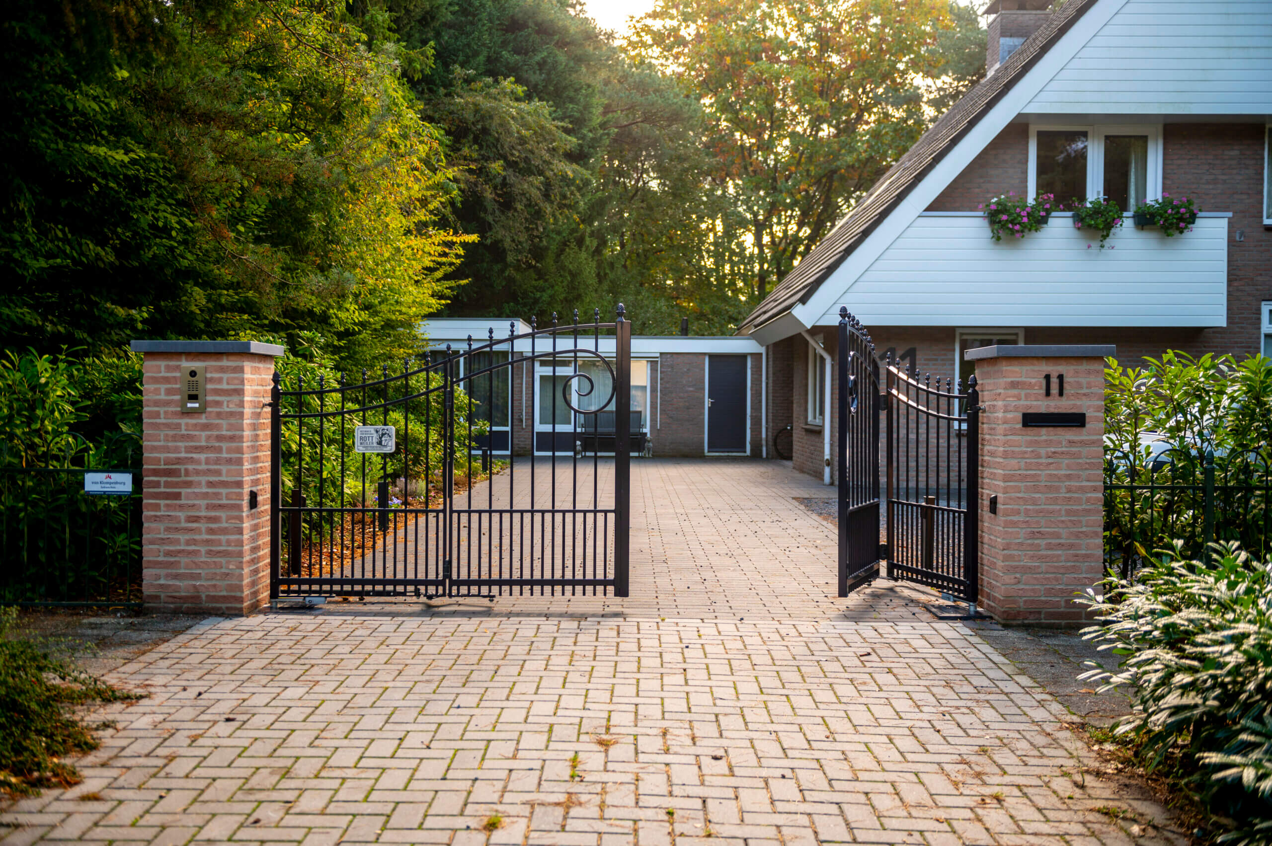 Vouwpoort oprit sierpoort